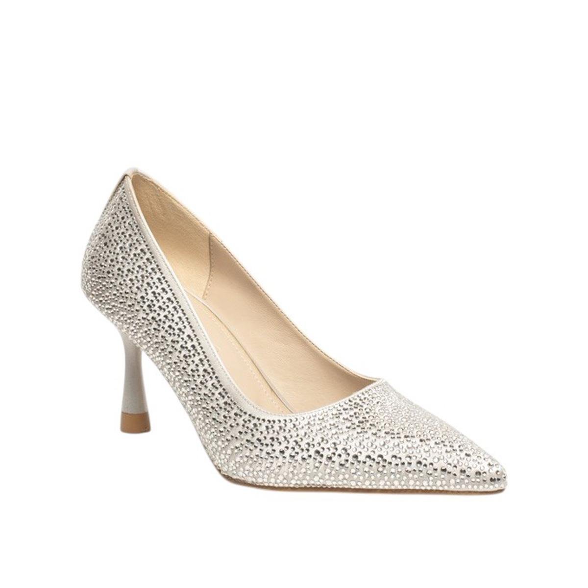RenasRenas Zenne Abiye Stiletto Taş Detaylı 24890 Gümüş