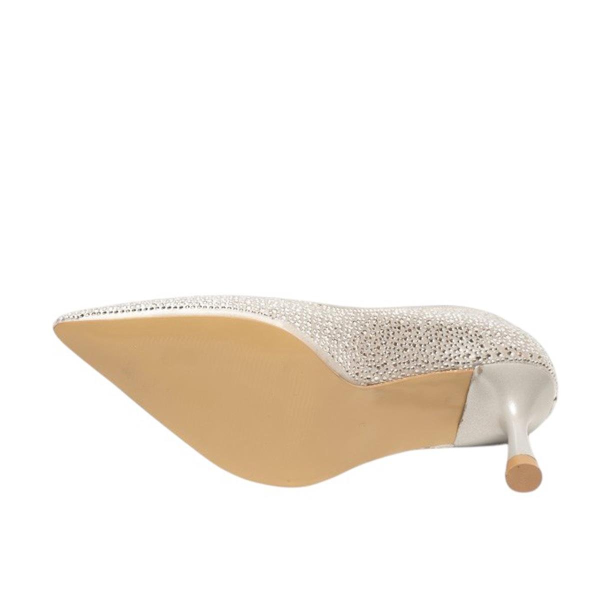 RenasRenas Zenne Abiye Stiletto Taş Detaylı 24890 Gümüş