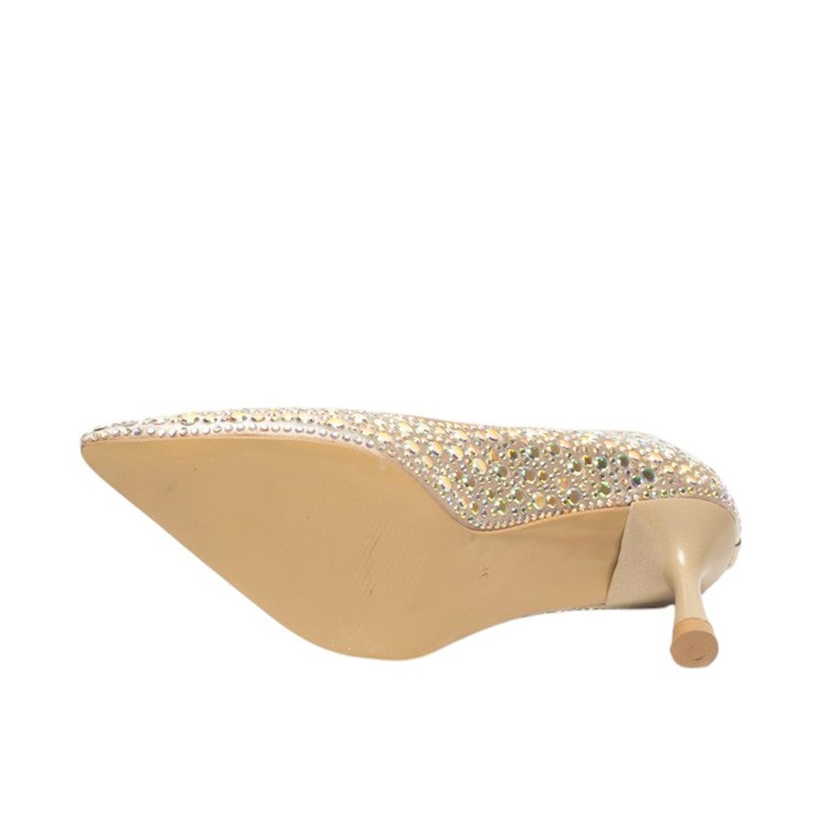 RenasRenas Zenne Abiye Stiletto Taş Detaylı 14890 Altın