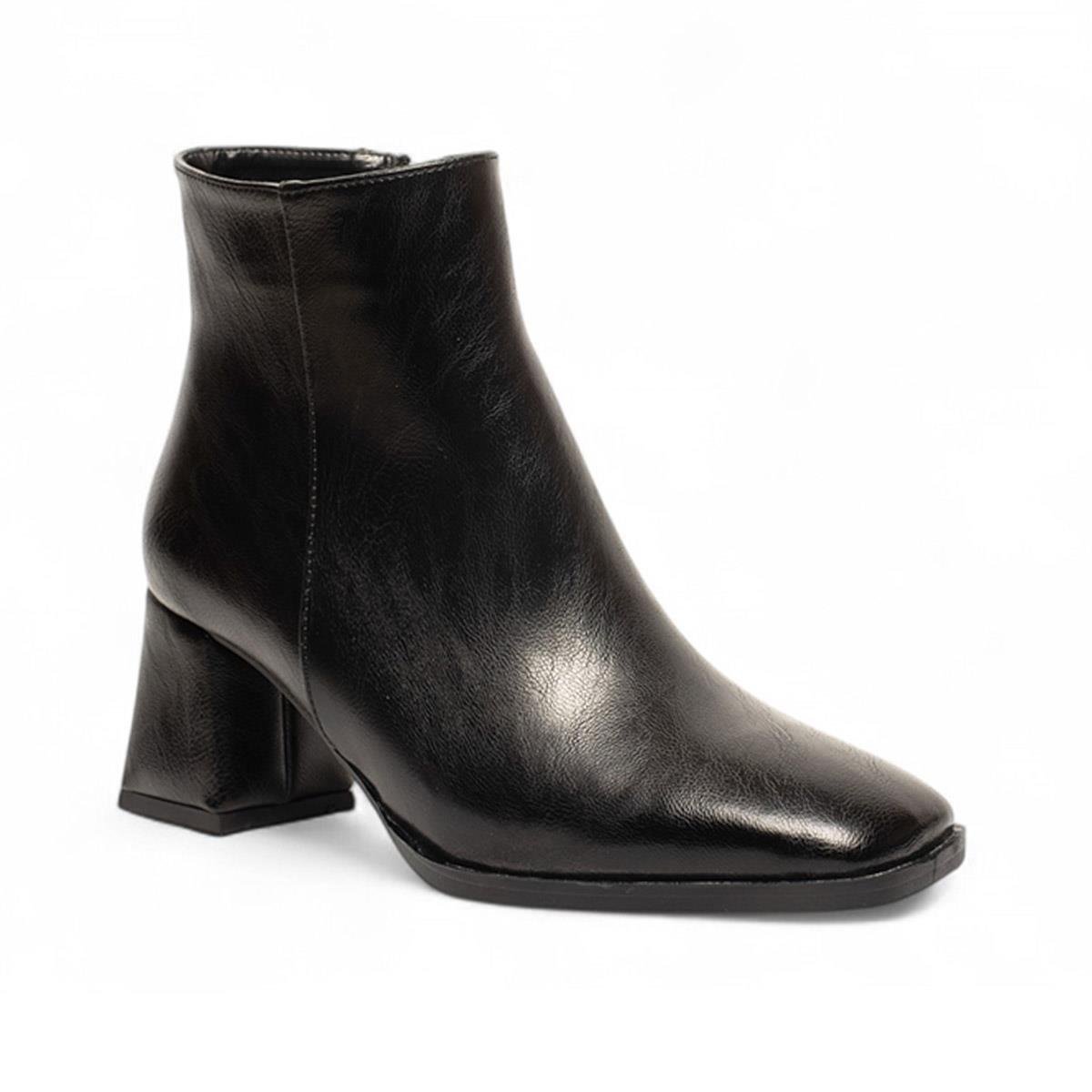 RenasRenas Zenne Bot Topuklu 6111 Cilt Siyah