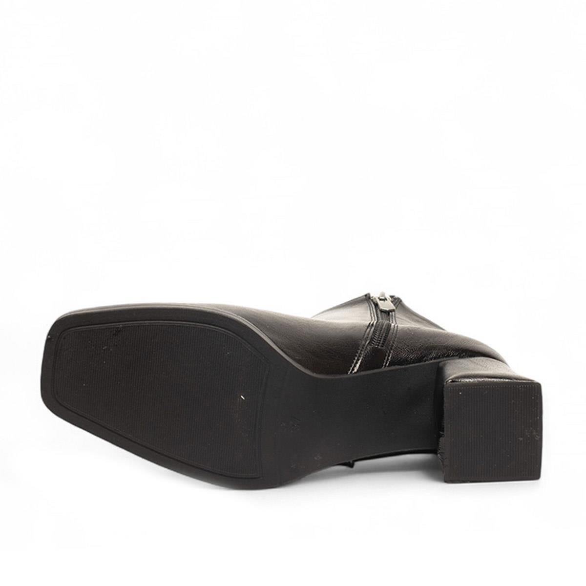 RenasRenas Zenne Bot Topuklu 6111 Cilt Siyah