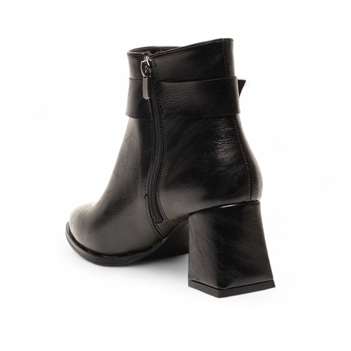 RenasRenas Zenne Bot Topuklu 91873 Cilt Siyah