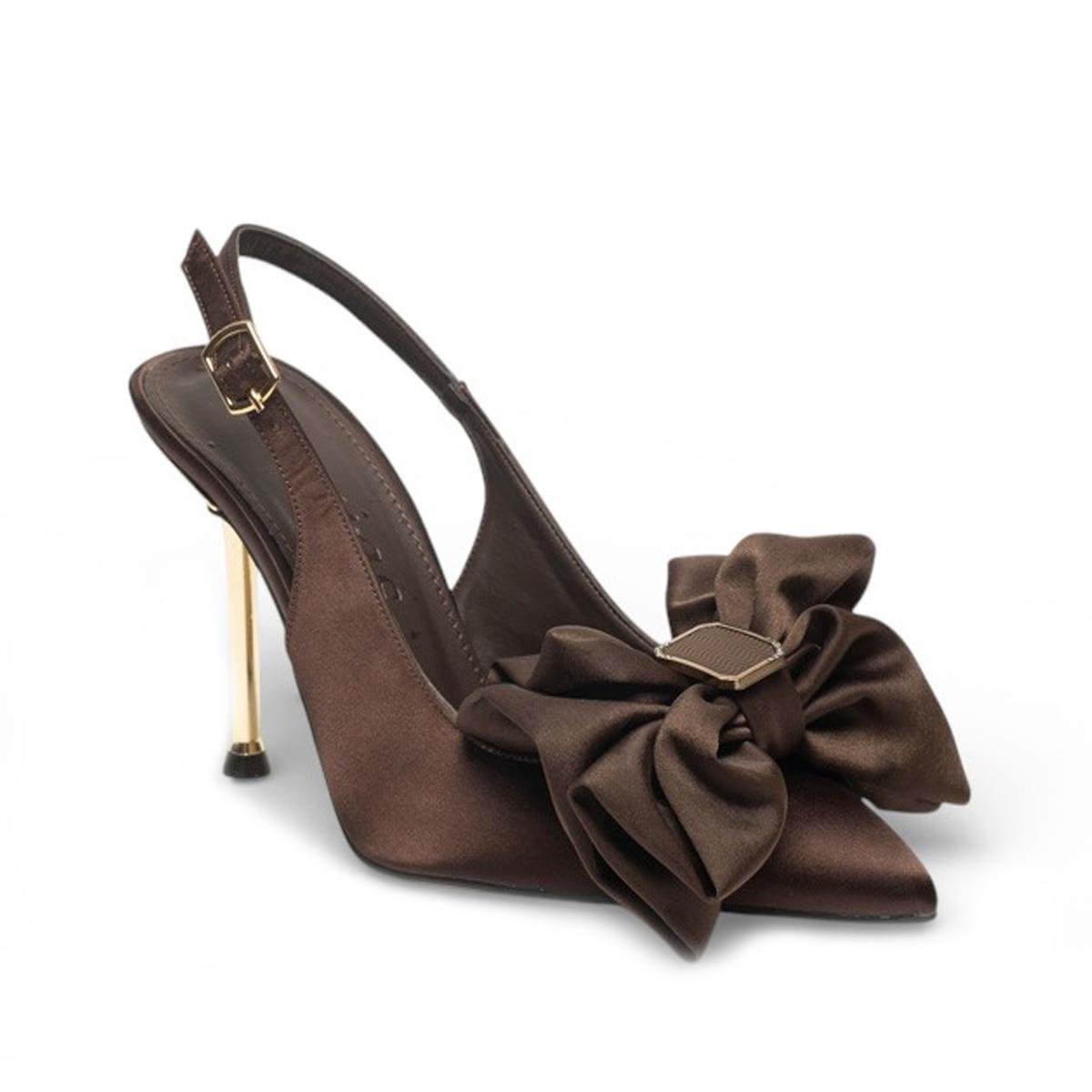 RenasRenas Zenne Stiletto 3403 Saten Kahve