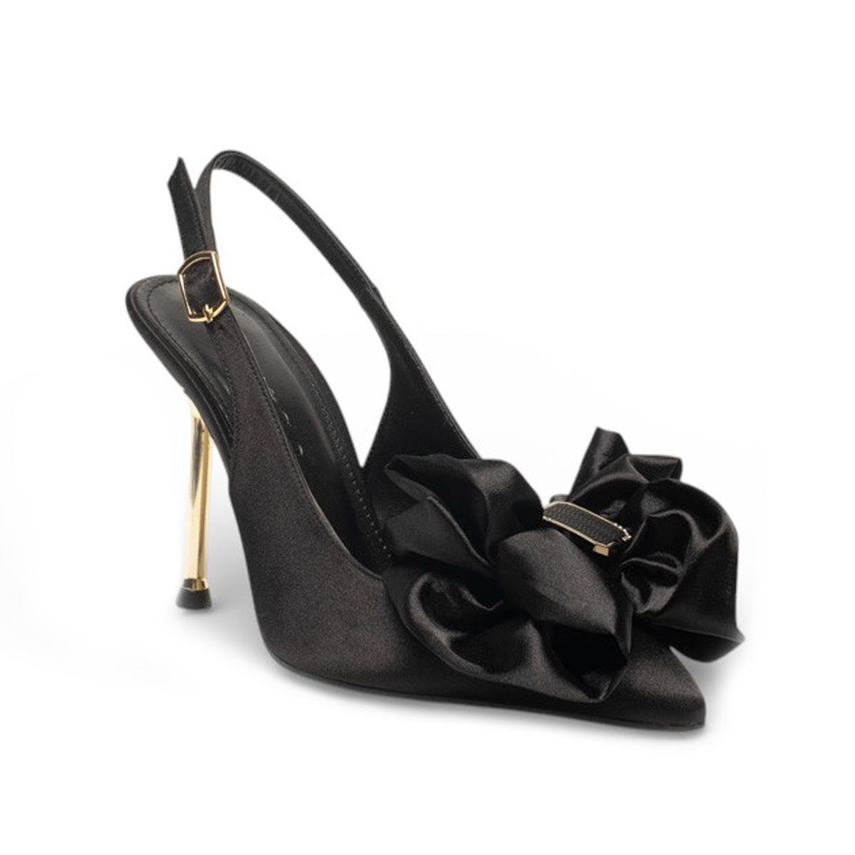 RenasRenas Zenne Stiletto 3403 Saten Siyah
