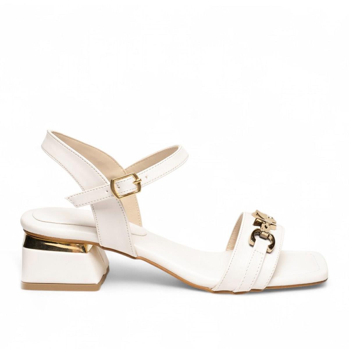 RenasRenas Zenne Topuklu Sandalet 353 Cilt Beyaz