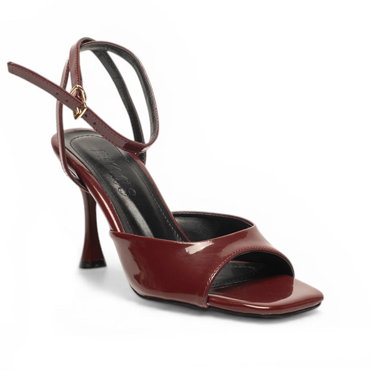 RenasRenas Zenne Topuklu Sandalet 6298 Rugan Bordo