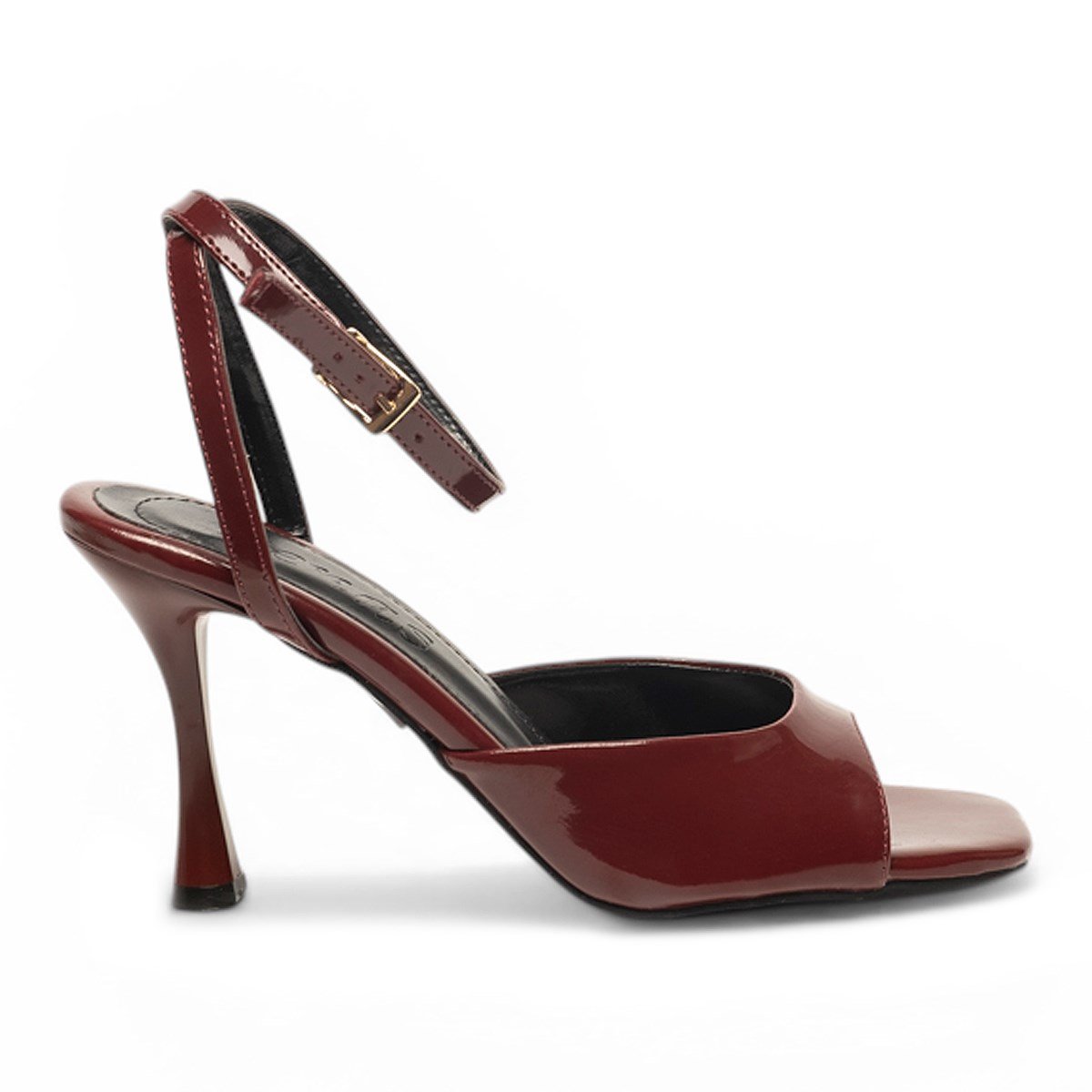 RenasRenas Zenne Topuklu Sandalet 6298 Rugan Bordo