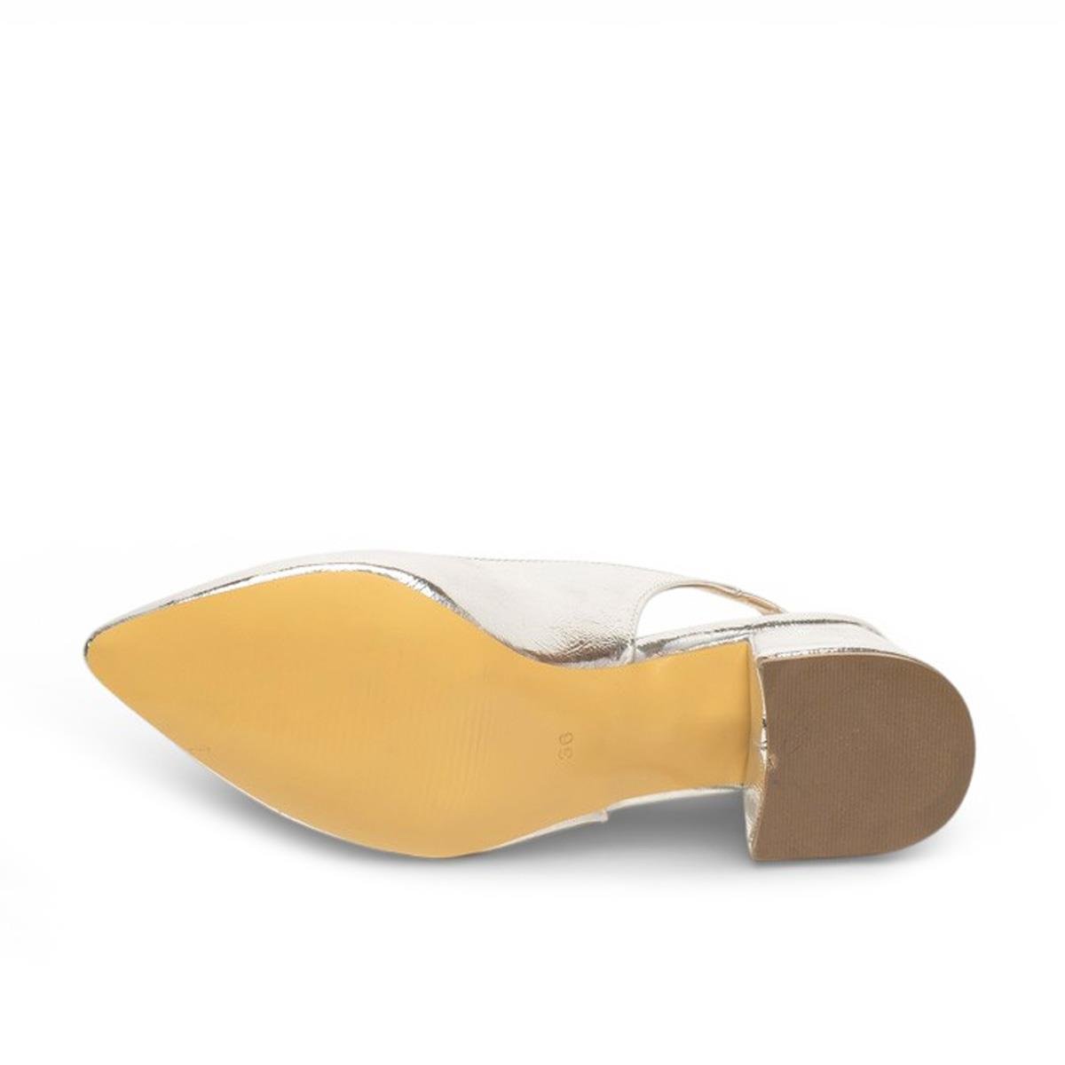 RenasRenas Zenne Topuklu Stiletto 51873 Metalik Gümüş
