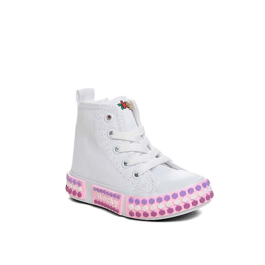 RockyRocky Bebe 675 Keten Beyaz Pembe