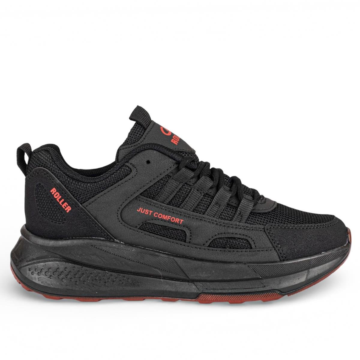 RollerRoller Erkek 2025 Anorak Siyah Kırmızı