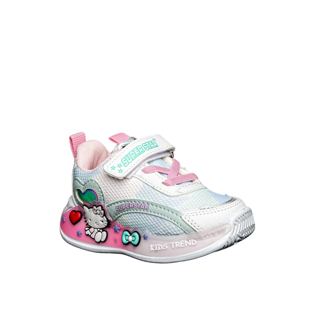 SuperstarSuperstar Bebe 405-9 Anorak Beyaz Su Yeşil Pembe