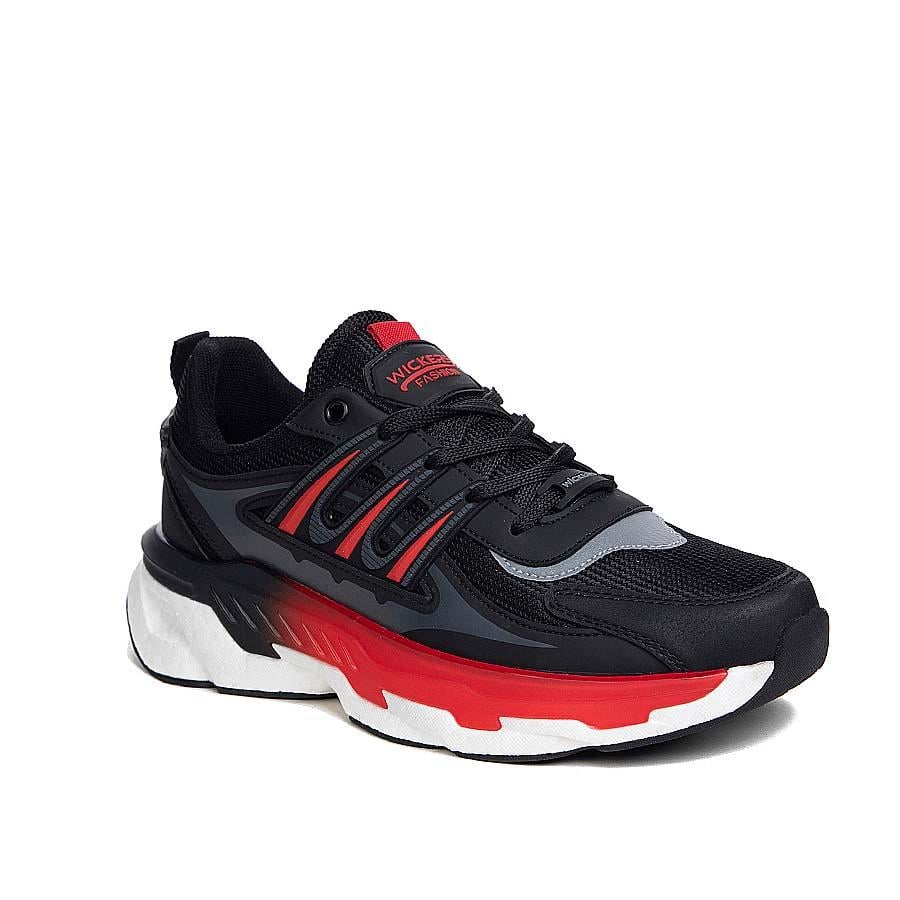 WickersWickers Erkek 2687 Siyah Siyah Kırmızı