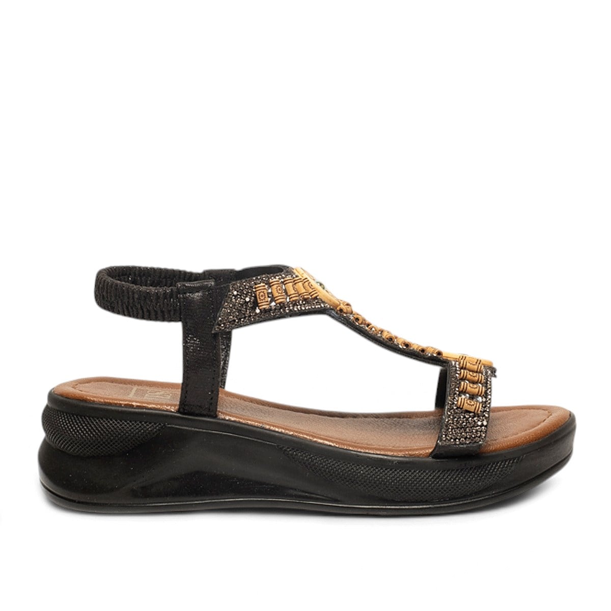 YESYes Zenne Sandalet 303 Sultan Siyah