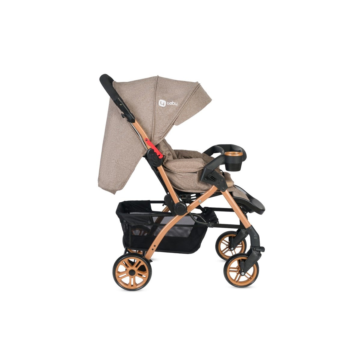 4 Baby Active Gold Çift Yönlü Bebek Arabası Antrasit