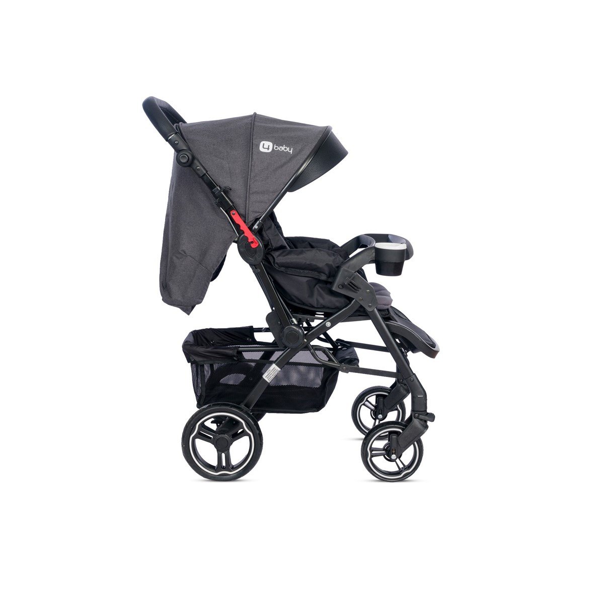 4 Baby Active Plus Çift Yönlü Bebek Arabası Gri