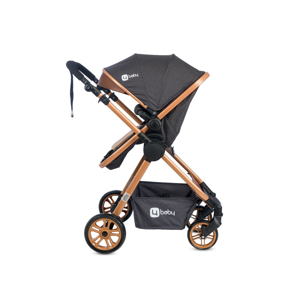 4 Baby Comfort Gold Travel Sistem Bebek Arabası Pusetli Antrasit