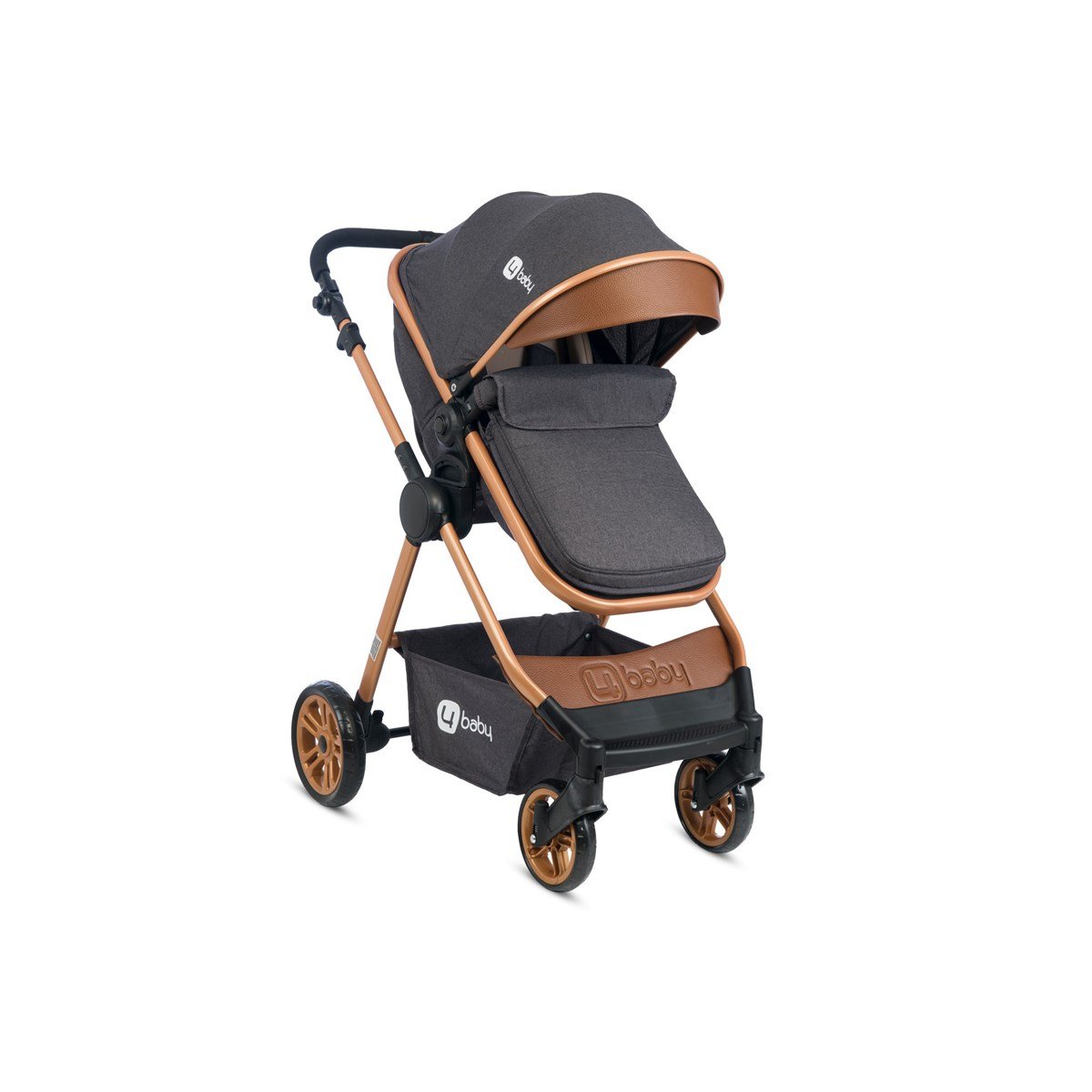 4 Baby Comfort Gold Travel Sistem Bebek Arabası Pusetli Antrasit