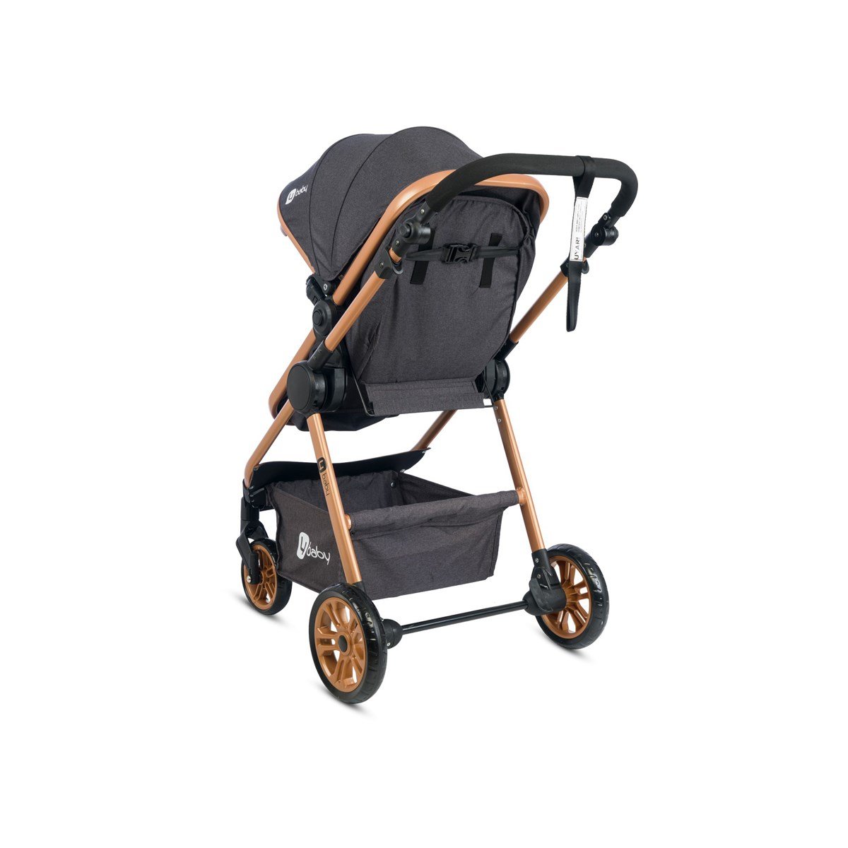 4 Baby Comfort Gold Travel Sistem Bebek Arabası Pusetli Antrasit