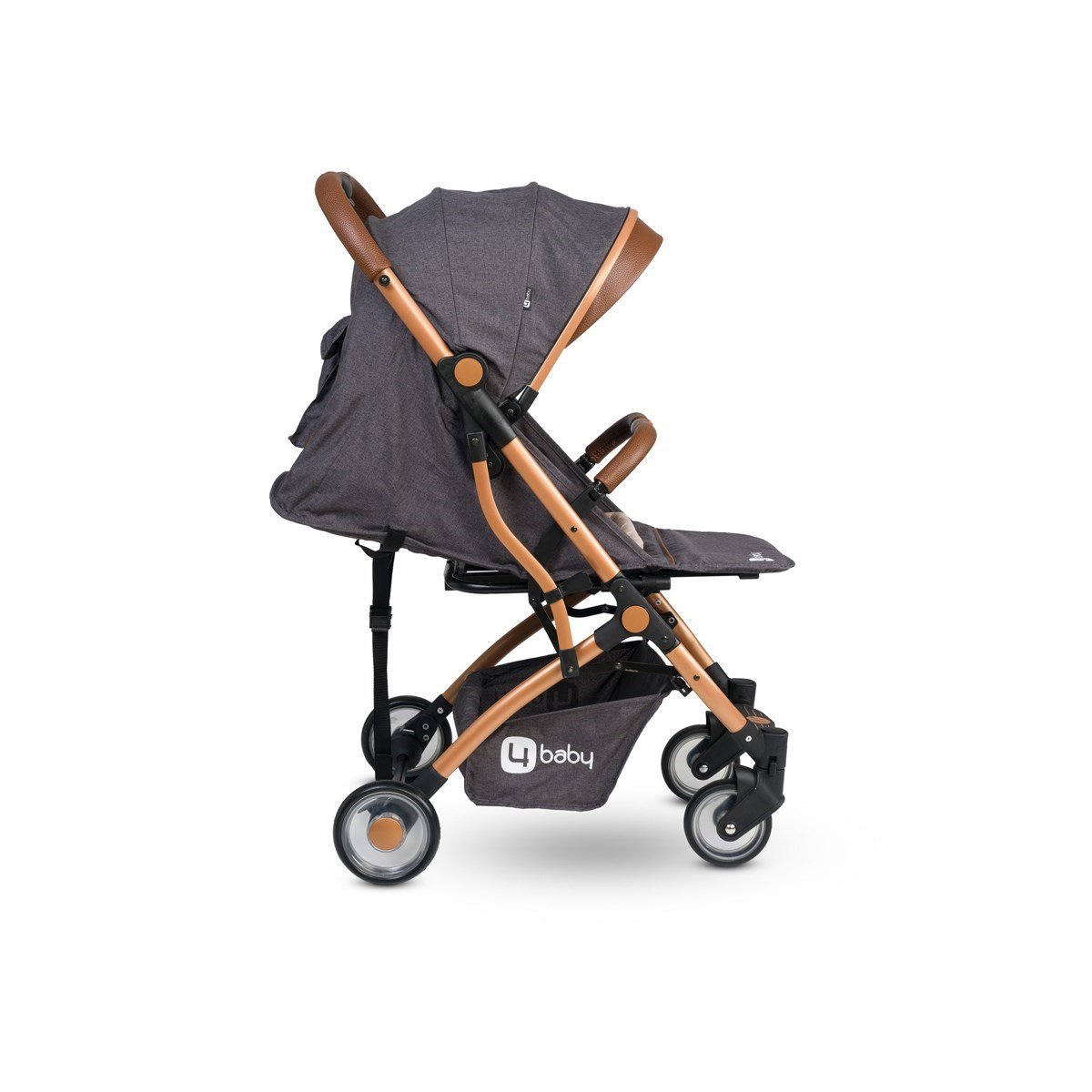 4 Baby Drone Kabin Boy Travel Bebek Arabası Gold Antrasit