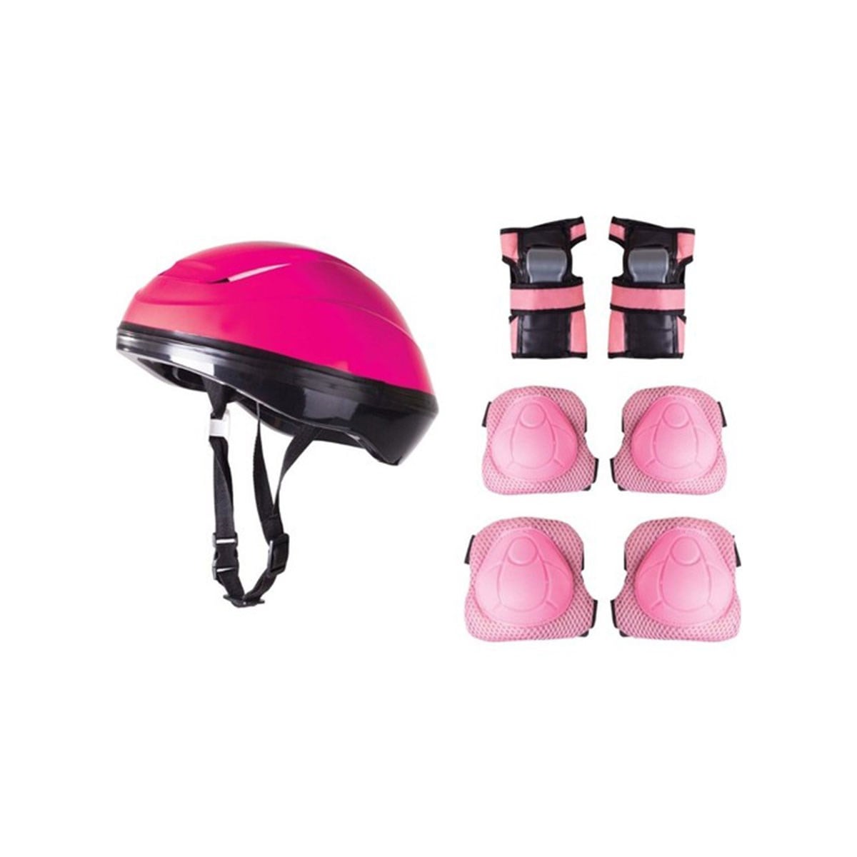 Cool Wheels Kask Dizlik Dirseklik Seti Pembe