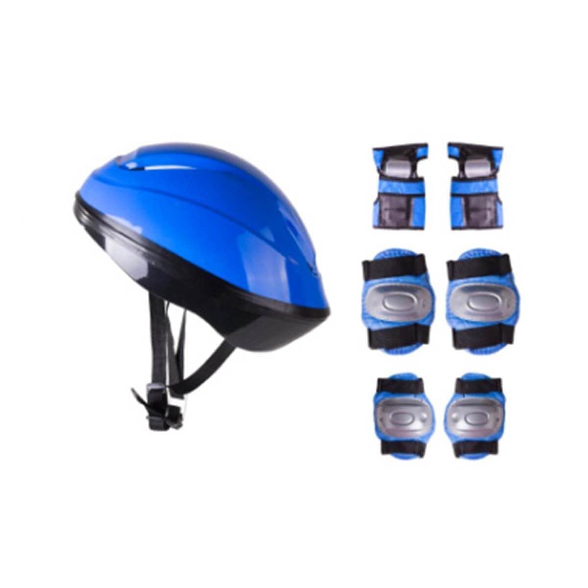 Cool Wheels Kask Dizlik Dirseklik Seti Mavi