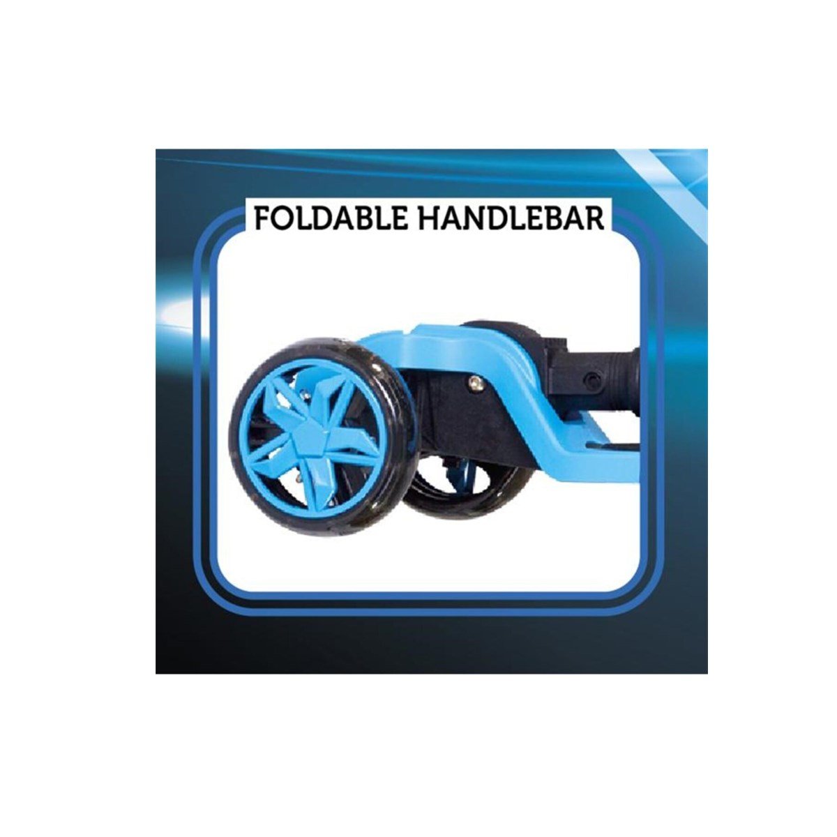 Cool Wheels Tulpar 3 Tekerlekli Işıklı Katlanır Scooter Mavi