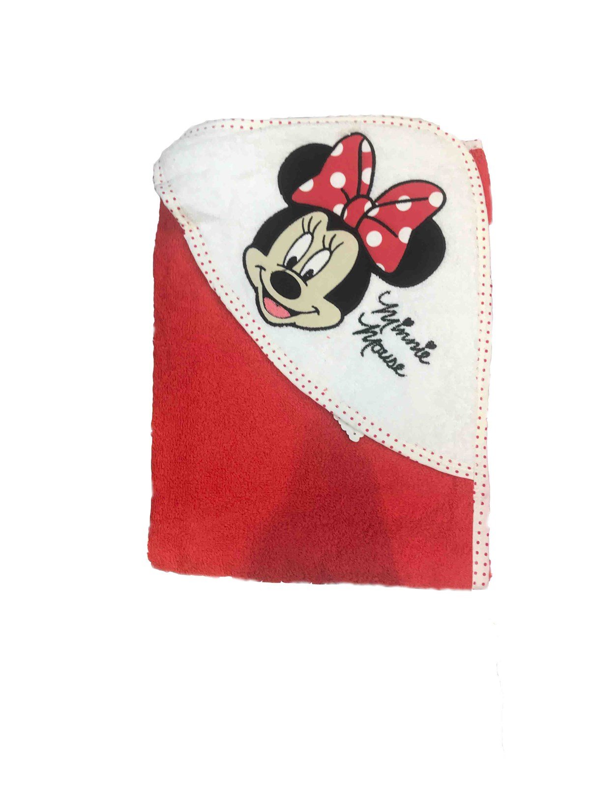 Disney Lisanslı Minnie Mouse Bebek Havlusu