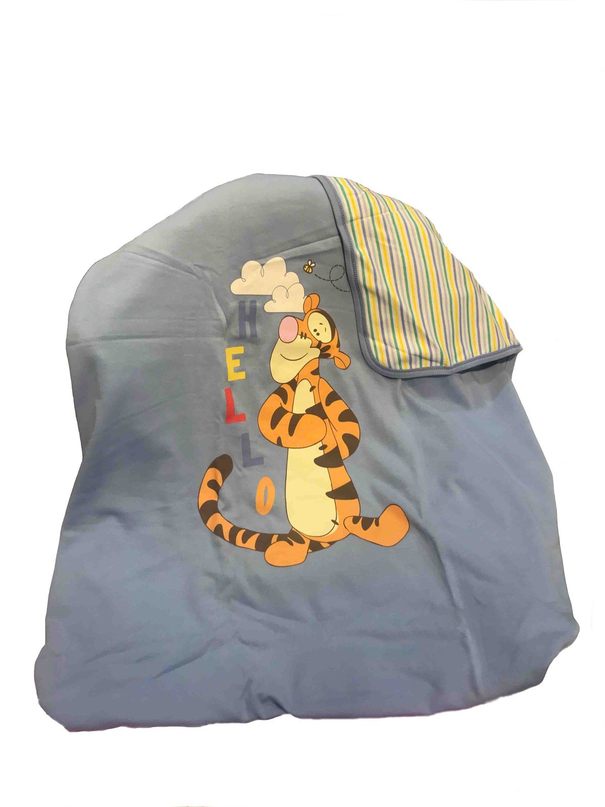 Disney Winnie The Pooh Lisanslı Penye Bebek Battaniyesi Mavi 1807A
