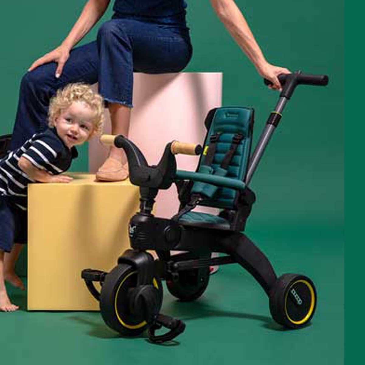 Doona Liki Trike Ebeveyn Kontrollü Katlanabilir Bisiklet Hound Grey