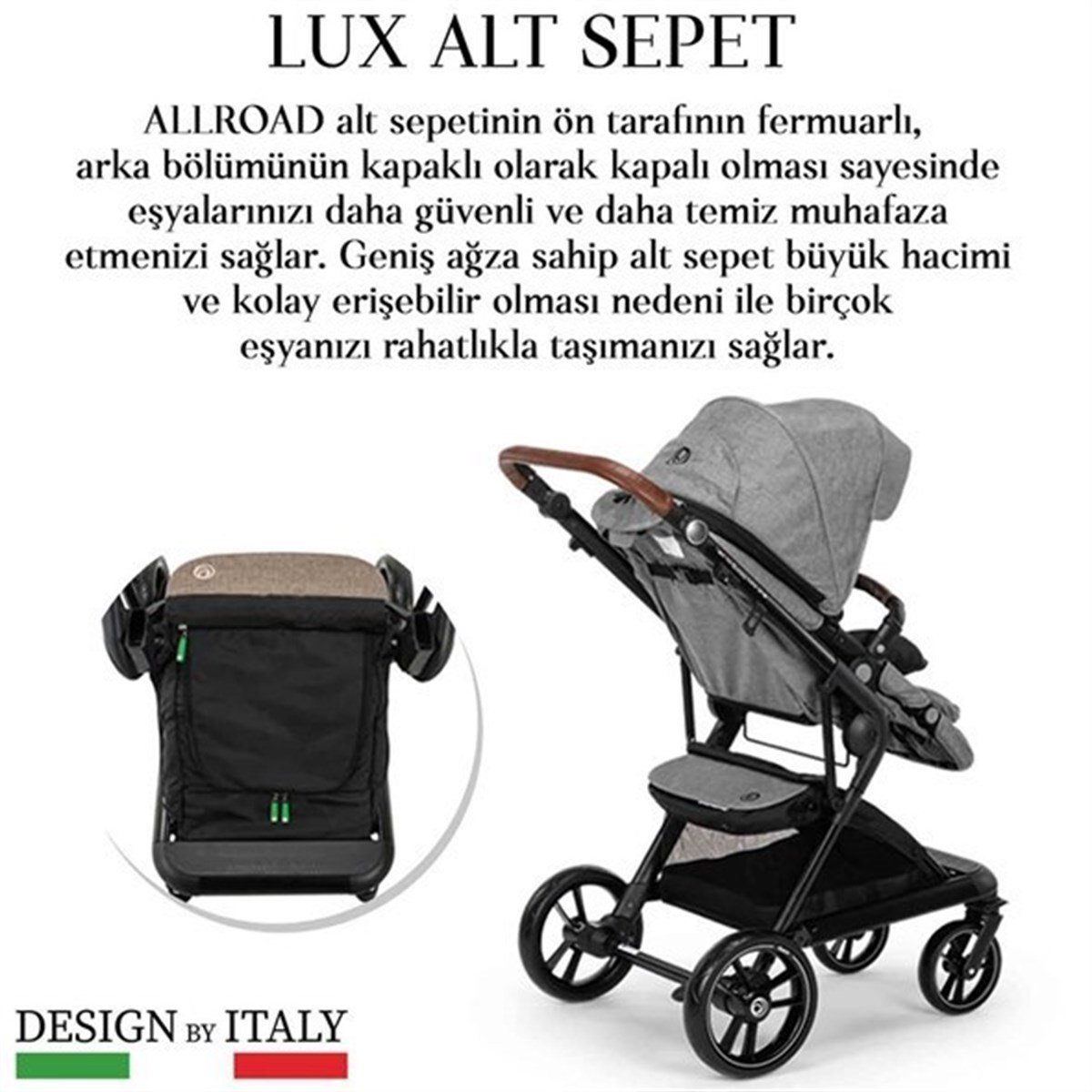 Elele Allroad 2 Travel Sistem Bebek Arabası Gri