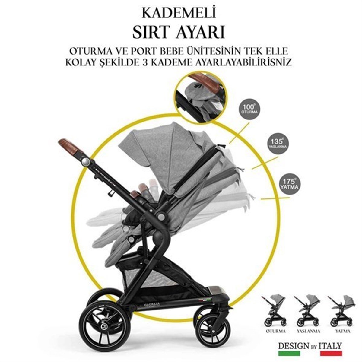 Elele Allroad 2 Travel Sistem Bebek Arabası Gri