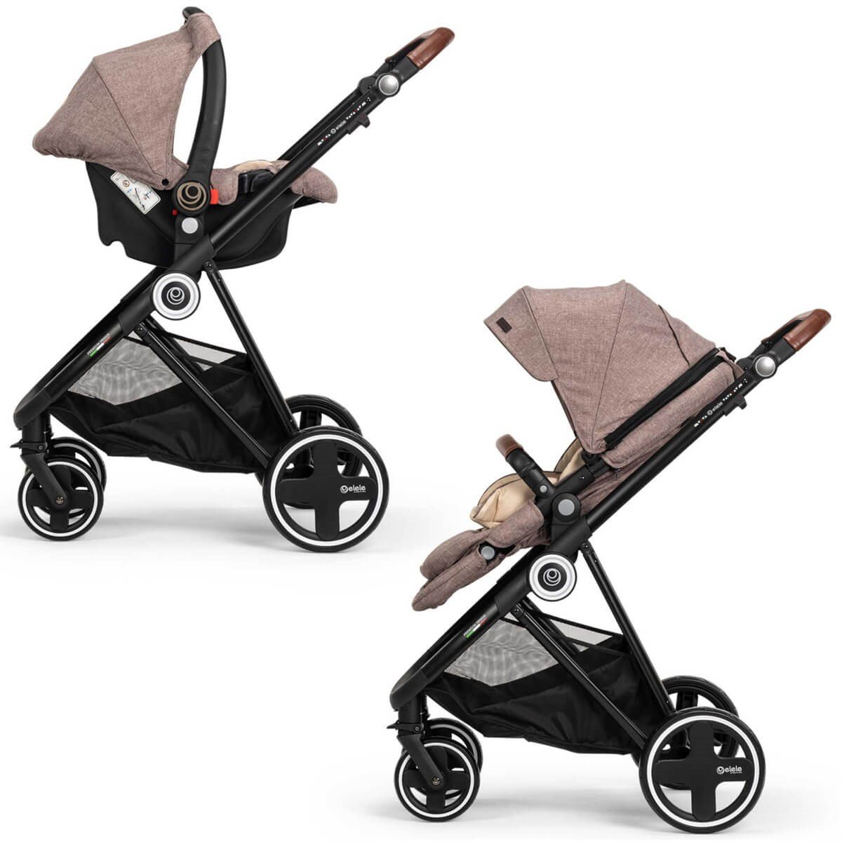 Elele Ranger 2 Travel Sistem Bebek Arabası Kahverengi