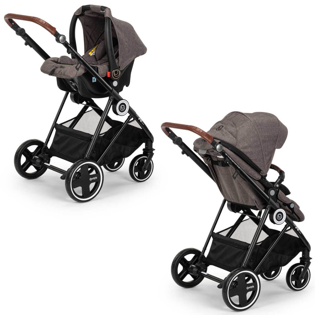 Elele Ranger 2 Travel Sistem Bebek Arabası Gri