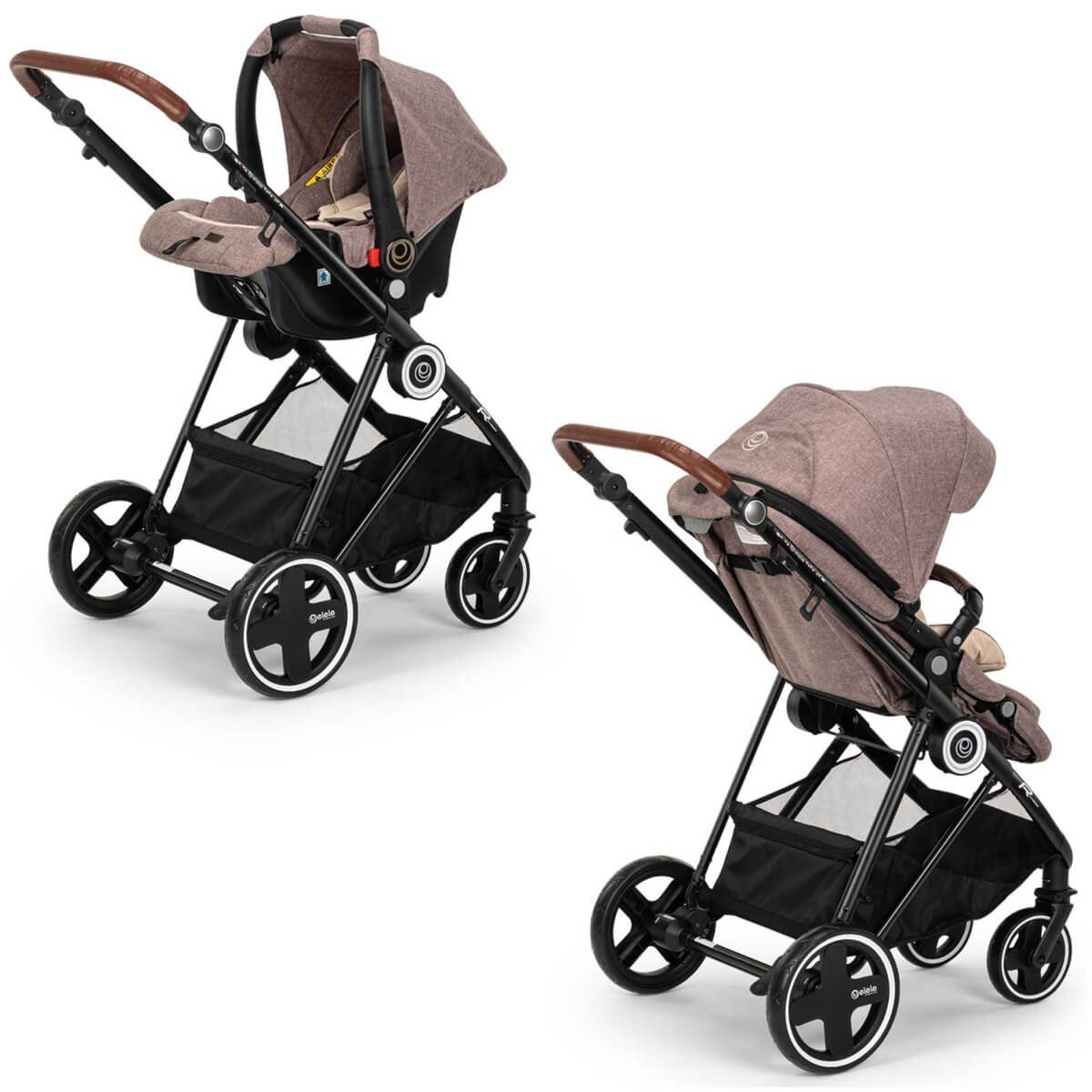 Elele Ranger 2 Travel Sistem Bebek Arabası Kahverengi