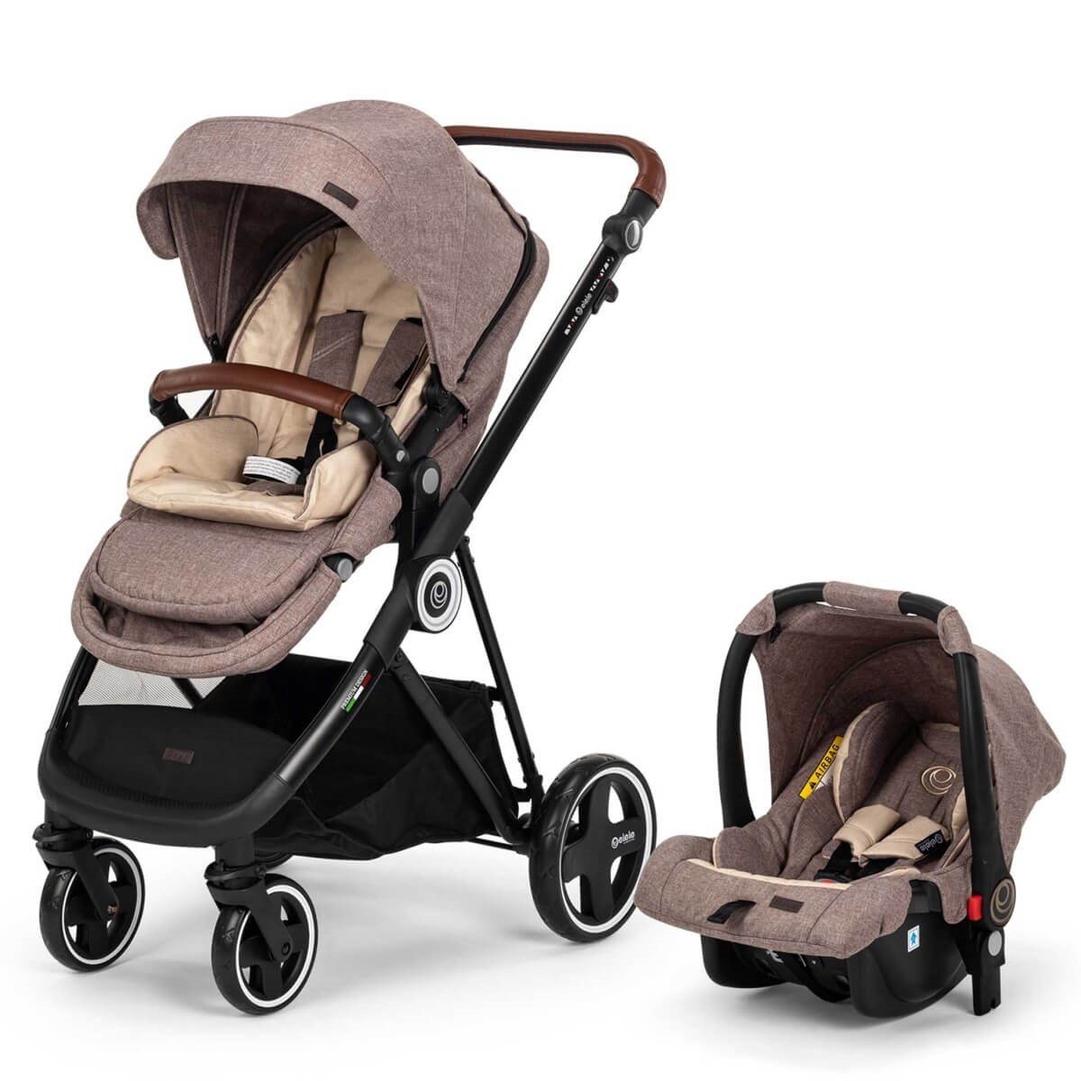Elele Ranger 2 Travel Sistem Bebek Arabası Kahverengi
