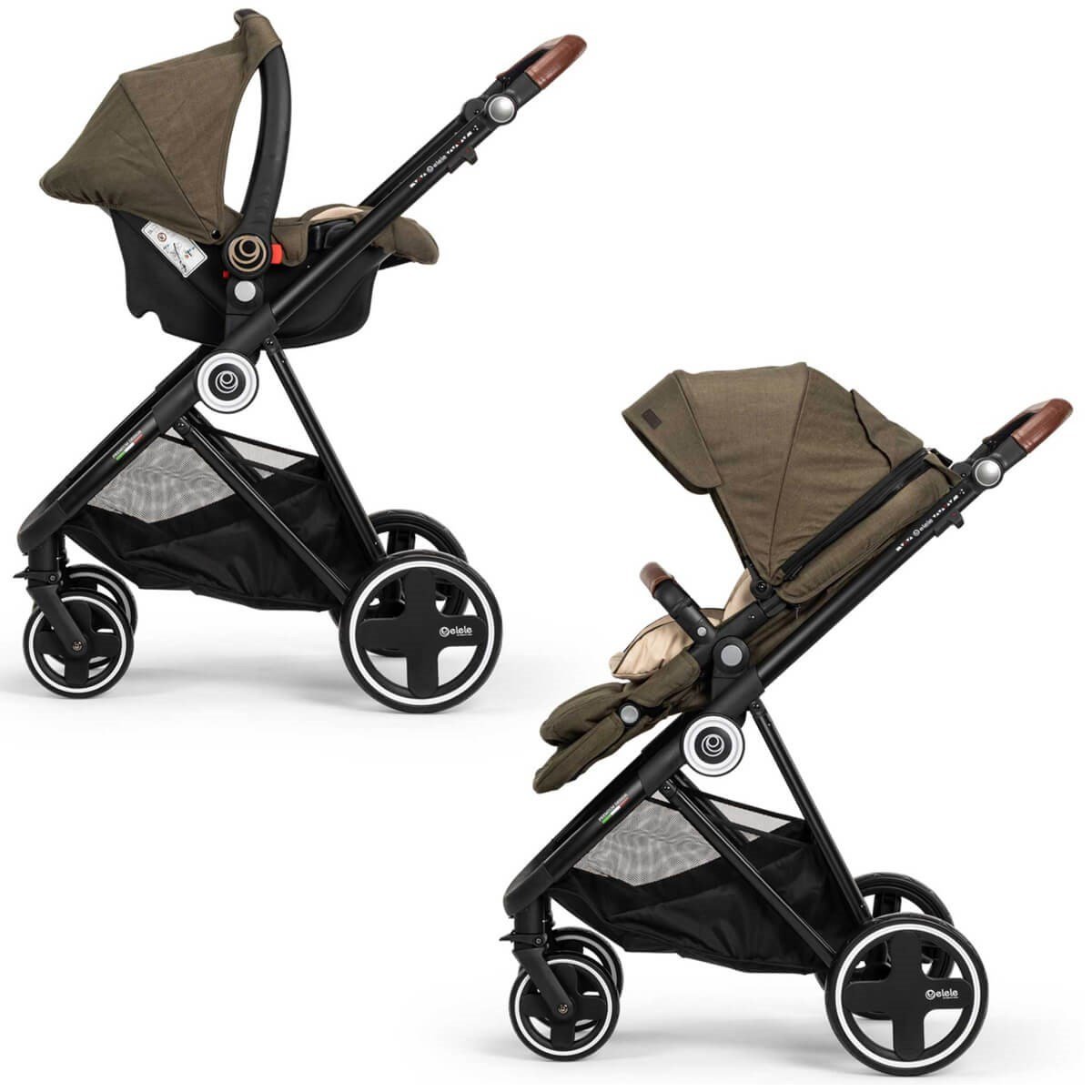 Elele Ranger 2 Travel Sistem Bebek Arabası Yeşil