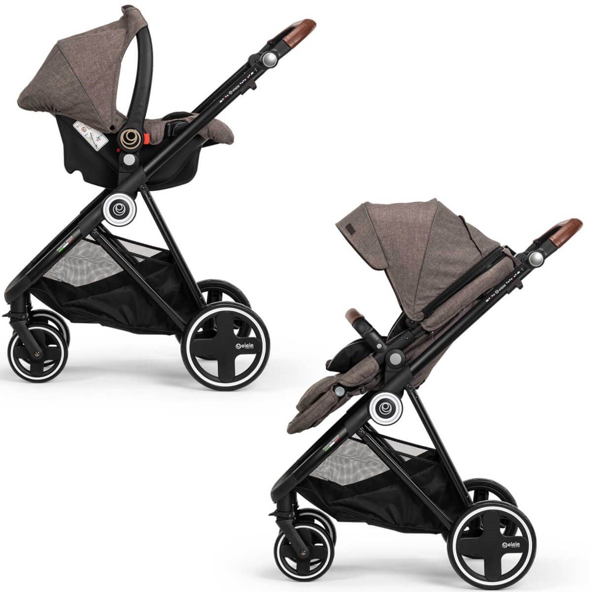 Elele Ranger 2 Travel Sistem Bebek Arabası Gri