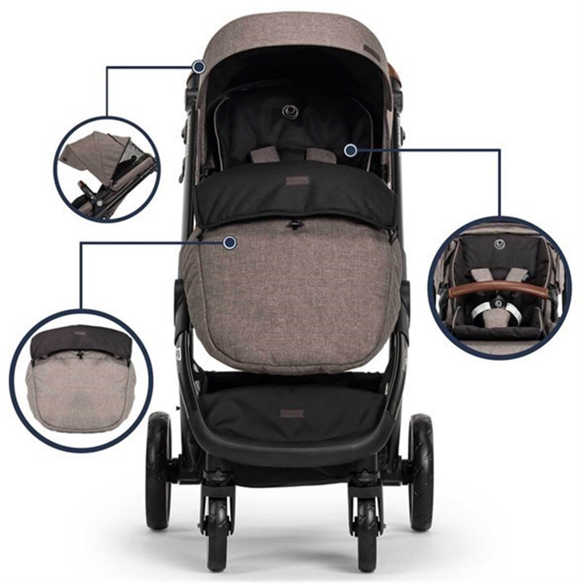 Elele Ranger 2 Travel Sistem Bebek Arabası Gri