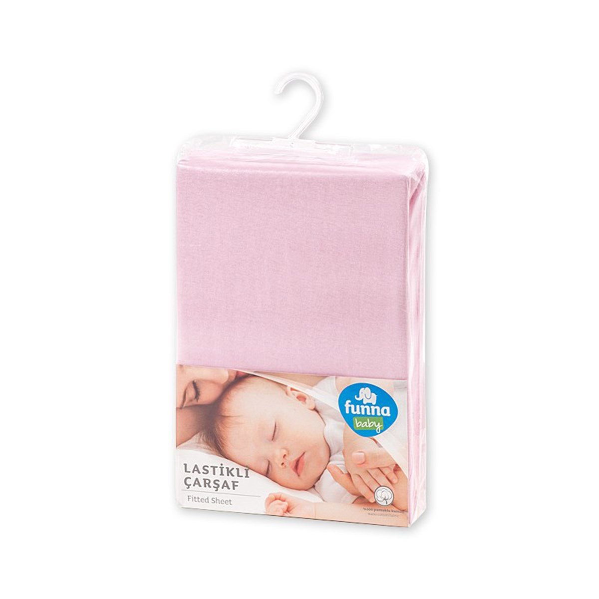 Funna Baby Lastikli Süprem Çarşaf 70x130 cm Pembe