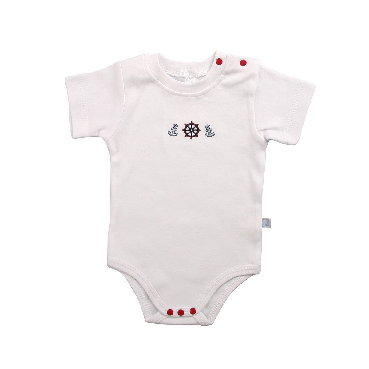 Funnababy Marine Kısa Kollu Body 3`lü Mavi