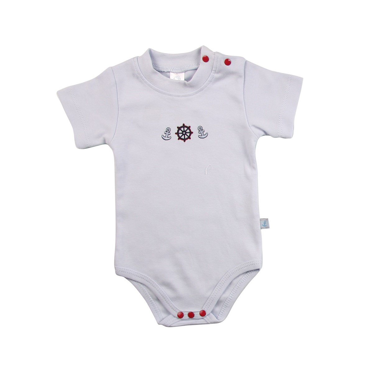 Funnababy Marine Kısa Kollu Body 3`lü Mavi