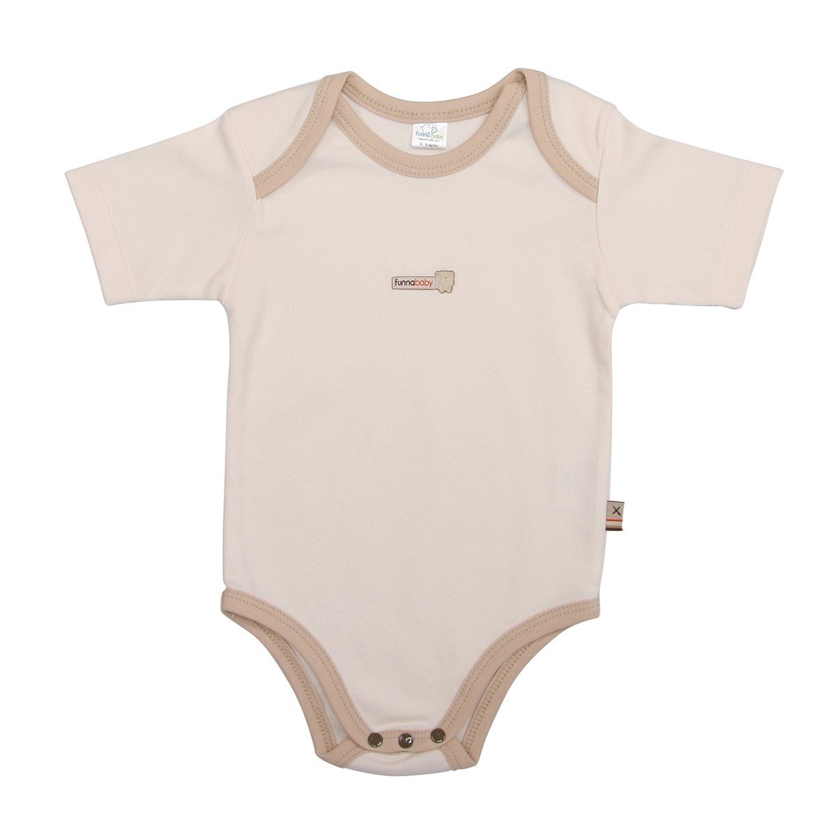 Funnababy My Bear Zarf Yaka Kısa Kollu Body 3`lü Ekru