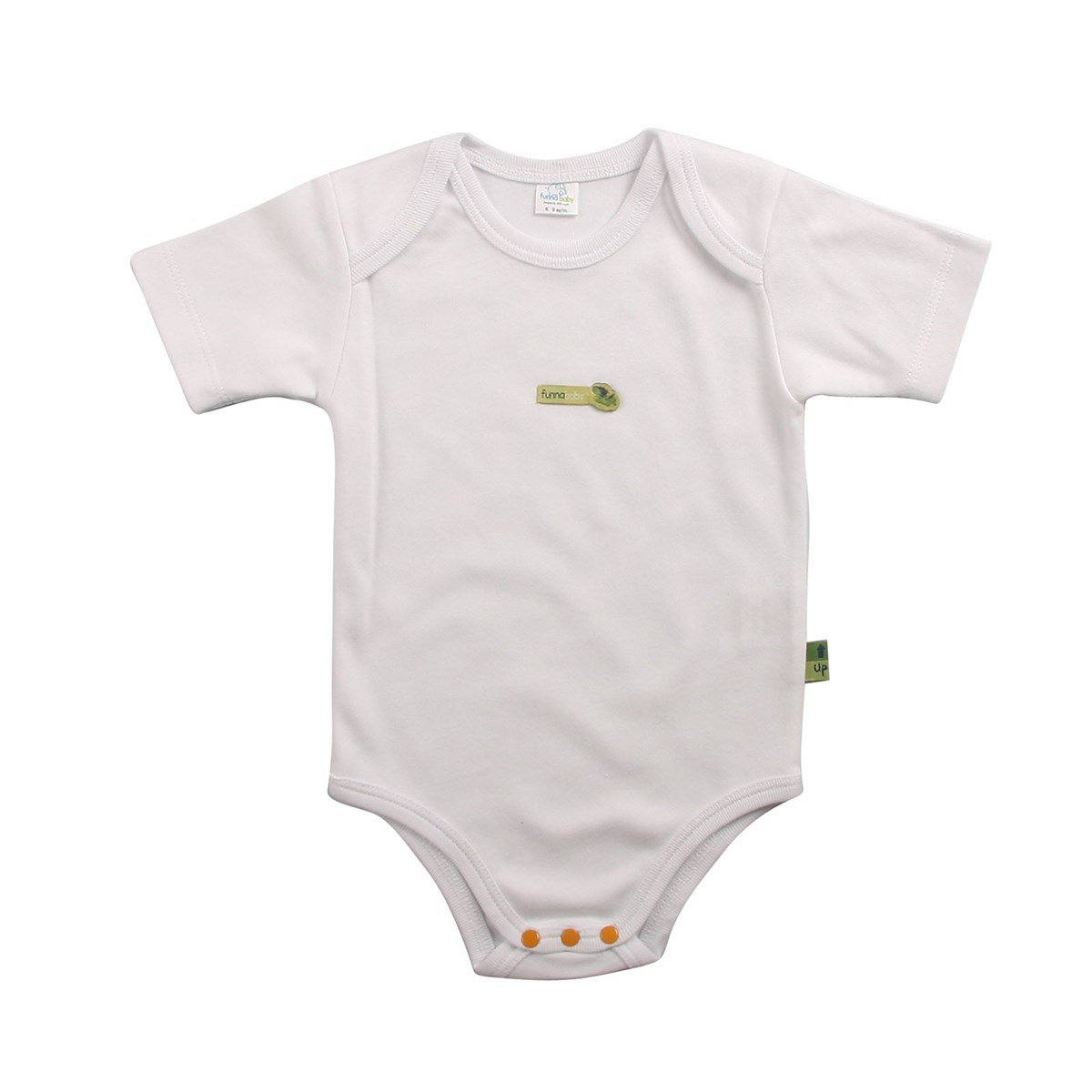 Funnababy Trip Zarf Yaka Kısa Kollu Body 3`lü Yeşil