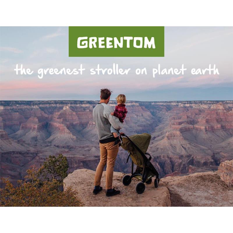 Greentom Classic Bebek Arabası Siyah Kasa Kırmızı