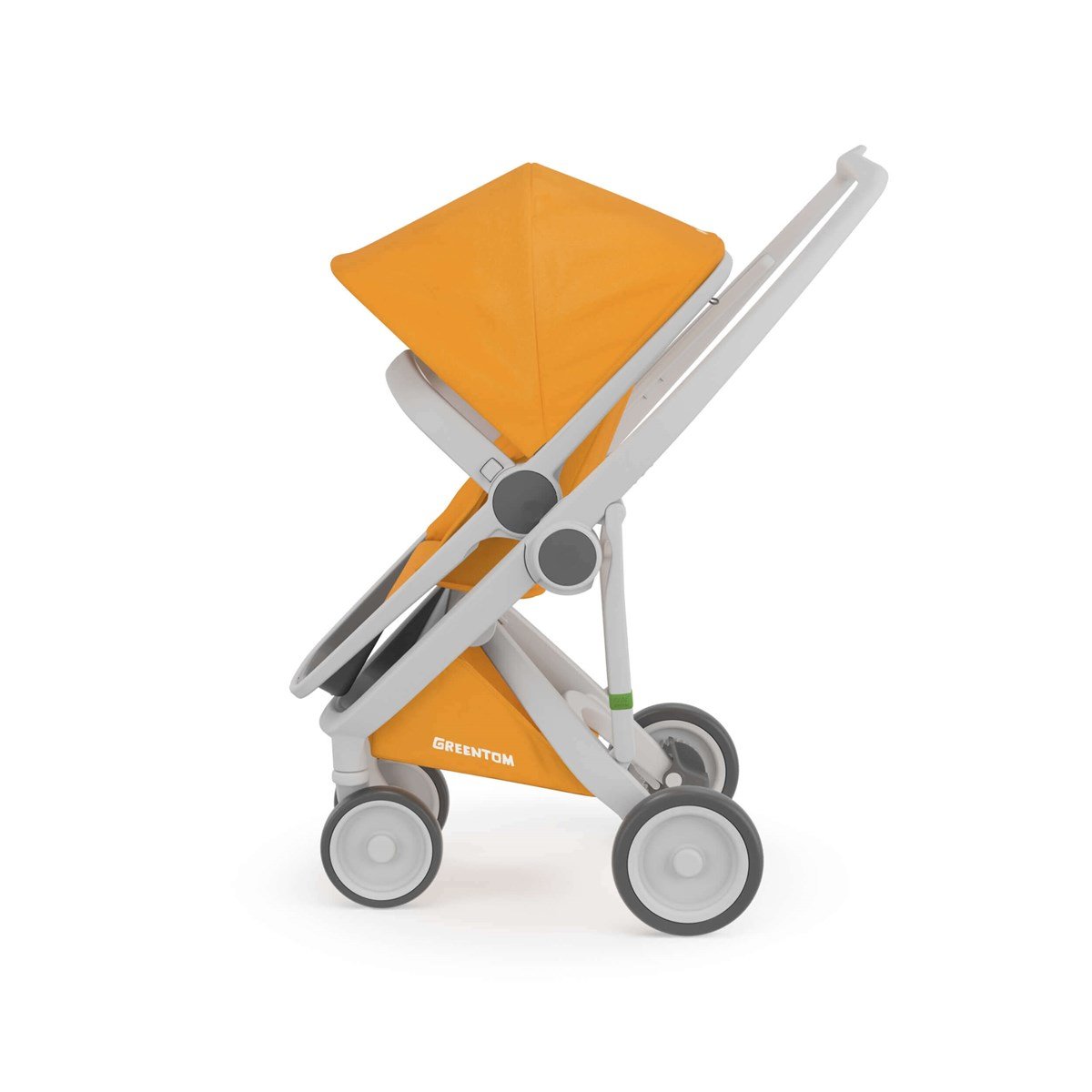 Greentom Reversible Çift Yönlü Bebek Arabası Gri Kasa Sarı