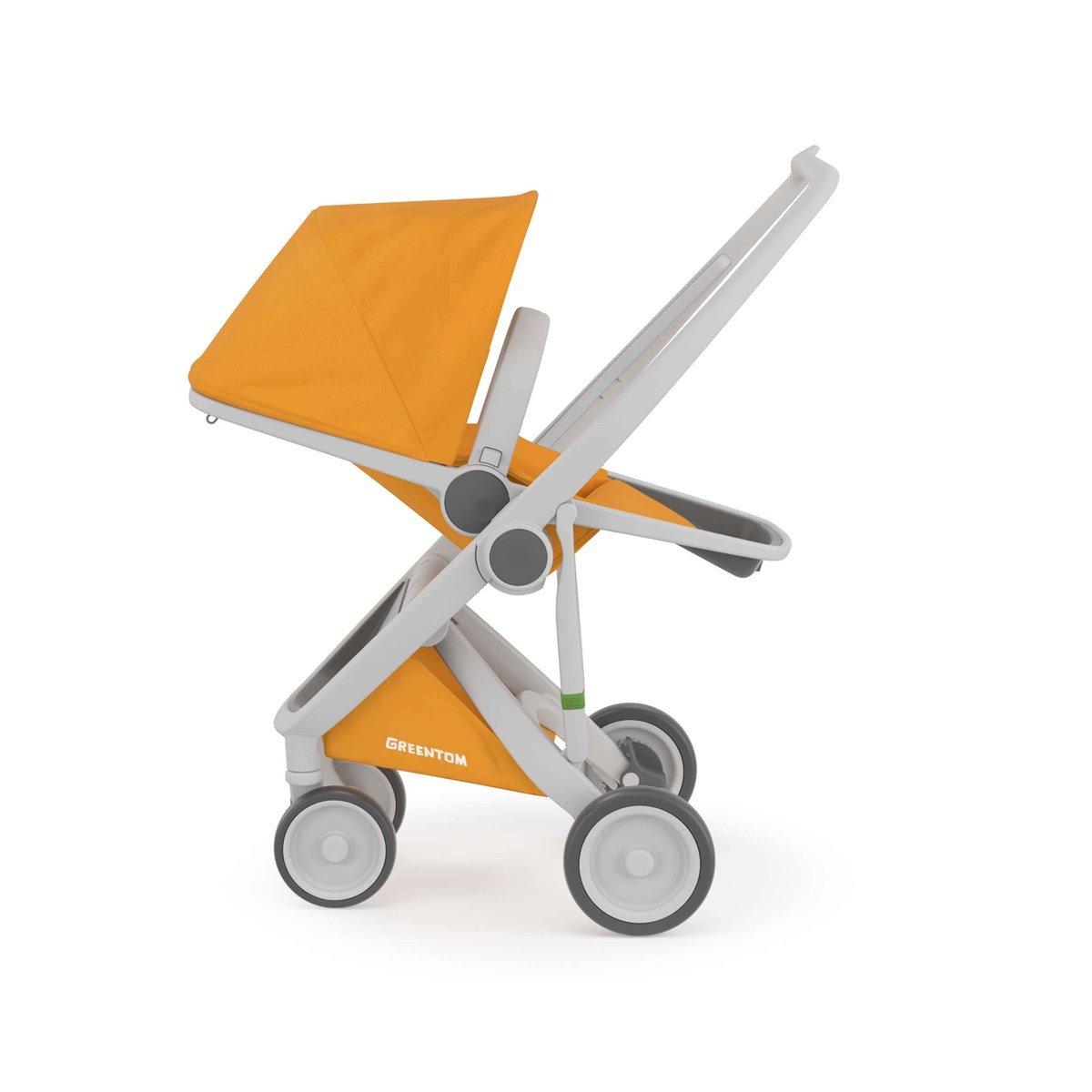 Greentom Reversible Çift Yönlü Bebek Arabası Gri Kasa Sarı