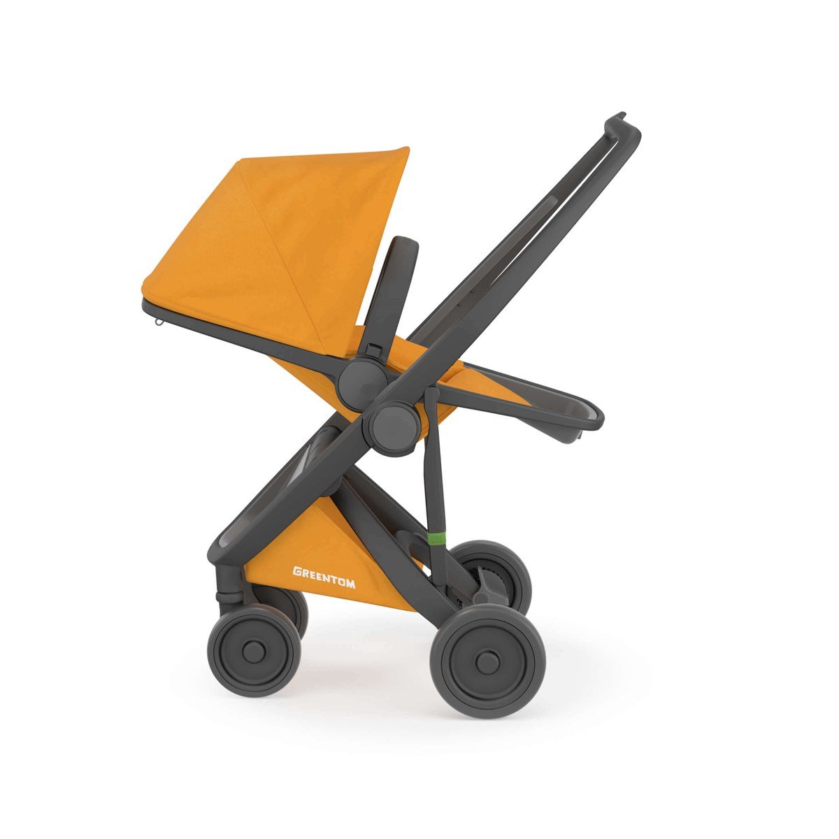 Greentom Reversible Çift Yönlü Bebek Arabası Siyah Kasa Sarı