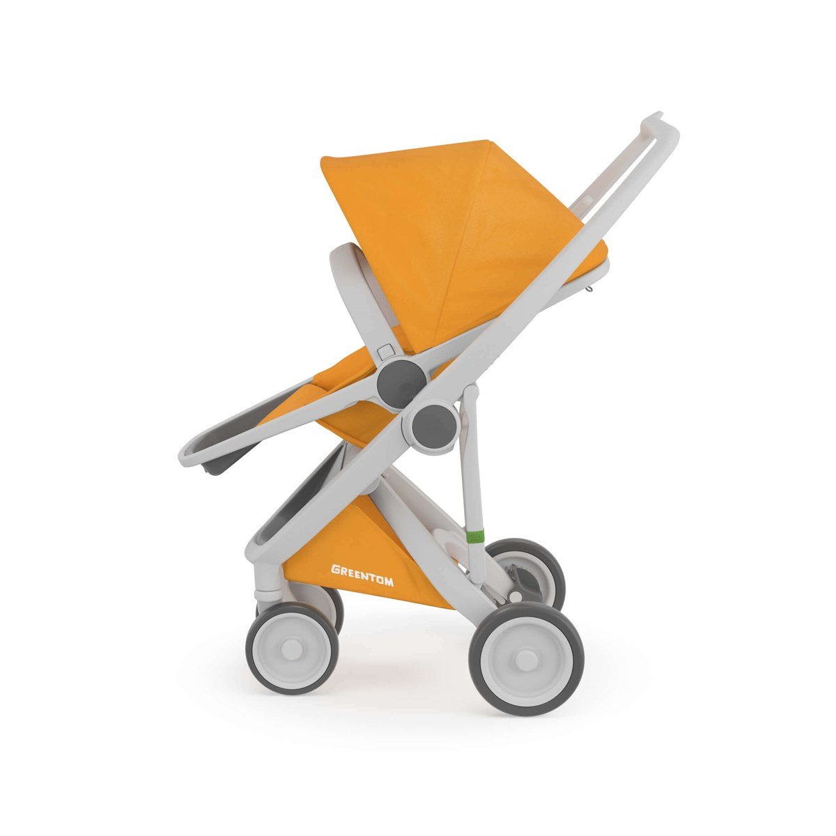 Greentom Reversible Çift Yönlü Bebek Arabası Gri Kasa Sarı