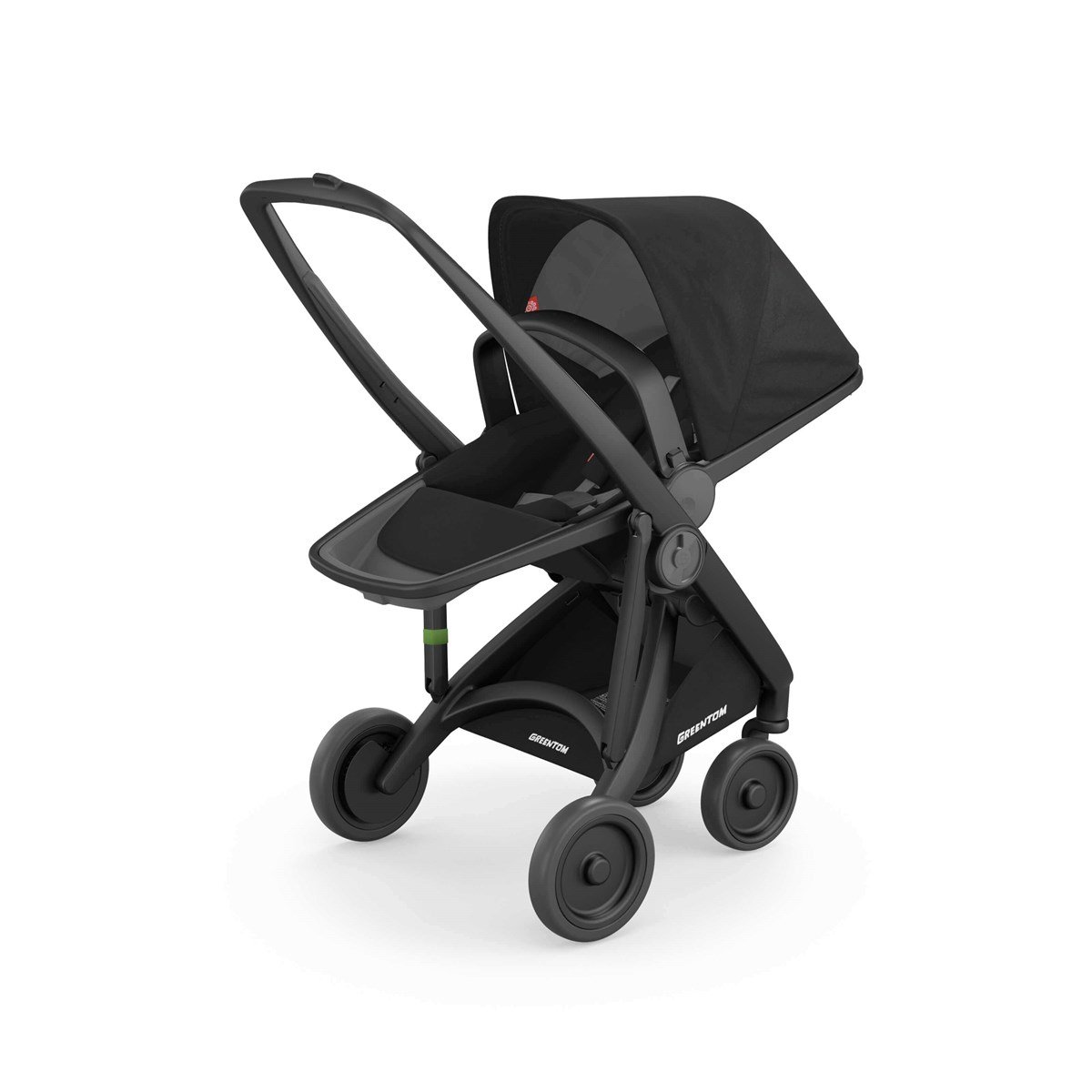 Greentom Reversible Çift Yönlü Bebek Arabası Siyah Kasa Siyah