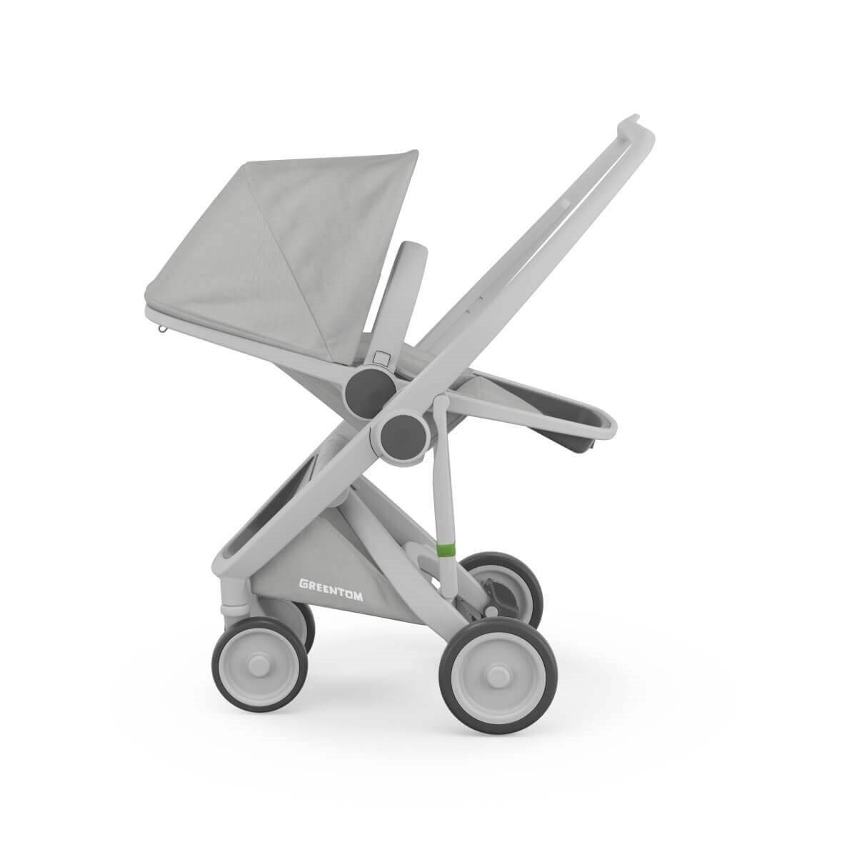 Greentom Reversible Çift Yönlü Bebek Arabası Gri Kasa Gri